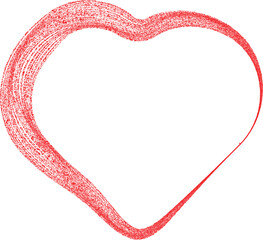 Line art Heart logo . Many swirled lines forming heart . Heart symbol  for your design.  Valentine's Day signs. Vector illustration. Rough lines