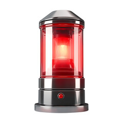 Red light for emergency transparent background.