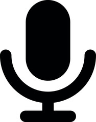 Microphone mic icon, voice icon symbol. web vector icon, color set