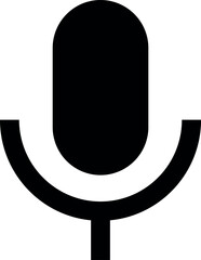 Microphone mic icon, voice icon symbol. web vector icon, color set