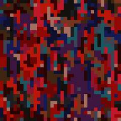 ILLUSTRATION ABSTRACT BACKGROUND PIXEL PATTERN COLORFUL MOSAIC GRID DESIGN WITH GEOMETRIC SHAPES VECTOR TEMPLATE GOOD FOR MODERN WEBSITE, WALLPAPER, COVER DESIGN 