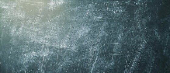 Worn green chalkboard with scratches and chalk marks