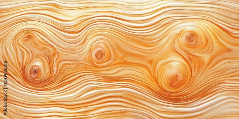 Poster seamless wood grain pattern with flowing texture in warm tones for background and design application