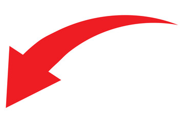 Curved arrow icon vector. Arrow pointer icon sign symbol vector. Arrow right vector icon illustration isolated on white background