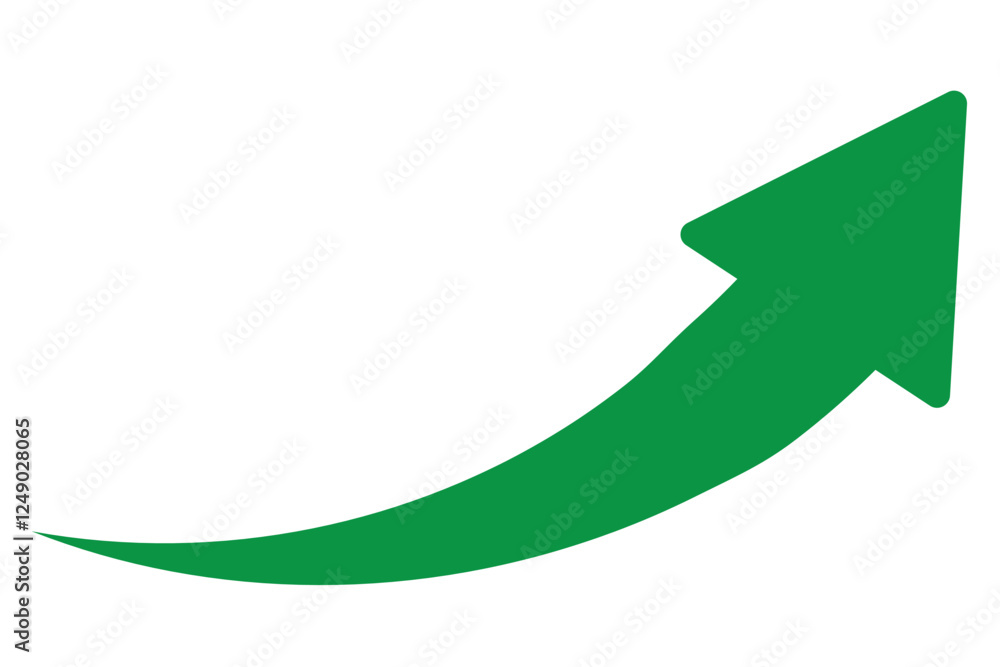 Wall mural curved arrow icon vector. arrow pointer icon sign symbol vector. arrow right vector icon illustratio