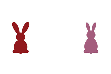 Bunny Silhouette Vector Set – Rabbits and Hares in Various Poses