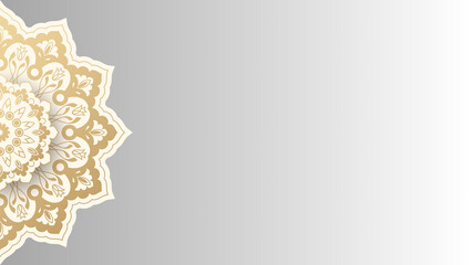Luxury Islamic Mandala Background for Ramadan and Eid Celebration