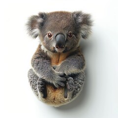 Obraz premium Koala isolated on a white background cutout.