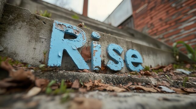 A flight of stairs leading up to spell "Ascend".