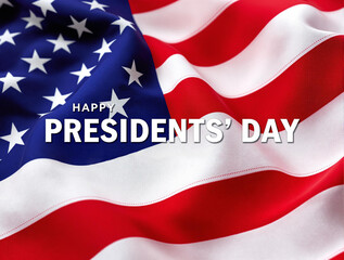 celebratory presidents day greeting with american flag stars and stripes honoring united states patriotism