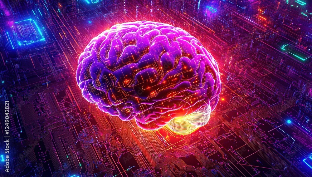 Poster neural network: digital brain processes information rapidly & efficiently in cyberspace