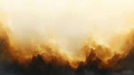 Fototapeta premium Abstract golden mist texture with warm earthy tones and soft light fade