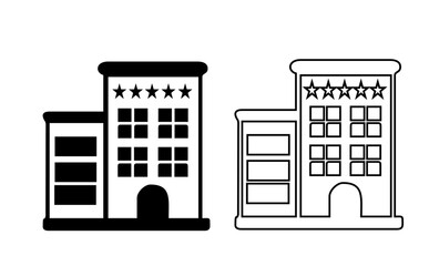 Hotel icon symbol vector illustration