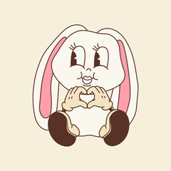 Happy Easter Bunny. Cute Holiday Character