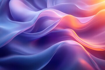 Obraz premium vibrant 3d abstract fluid motion background with dynamic swirling waves and smooth gradients in purple blue and turquoise colors for modern design