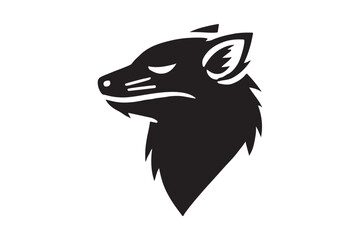 Tasmanian Devil Graphic Simple Black Silhouette Vector Illustration