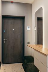 Interior of light corridor in the apartment