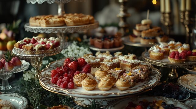 Luxury dessert feast