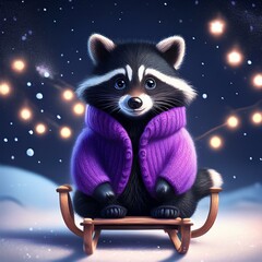 Niedlicher Waschb&auml;r