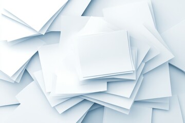 Obraz premium A minimalist representation of a printer paper tray with neatly stacked sheets ready for printing