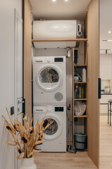 Laundry in the modern apartment	