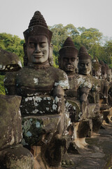 Fototapeta premium Ancient Temple of Angkor Wat. Victory Gate.