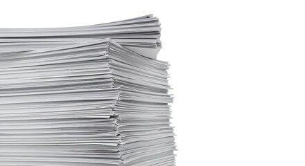 Stacked white tissues.