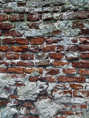  Old brick wall background. Texture of old brickwork. Abstract background for design