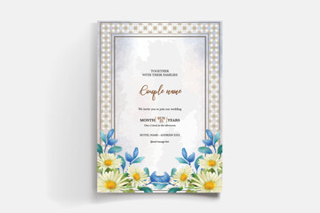 BRIDAL SHOWER FLORAL INVITATION TEMPLATE