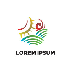 element of nature logo symbol and sign