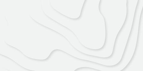 Luxury smooth cover shadow creative wavy seamless origami minimal white papercut design.