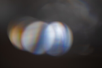 Colorful bokeh create blurred visual effect.