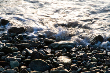 surf on the pebble beach