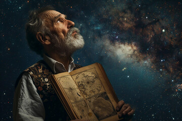 Fototapeta premium passion for astronomy, magical moment, celestial view, generative AI image