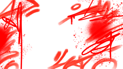 Fototapeten Graffiti graffiti overlay in grunge style on transparent background  © Tatsiana Sa