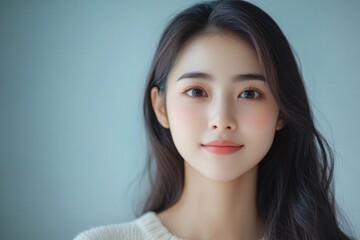 Social media influencer and marketing advertise concept, Asian young female broadcasting lives in her channel in online platform review beauty