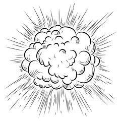 Comic boom effect. Cartoon. Bang and pow splashes. Hand drawn sketch doodle action effect.