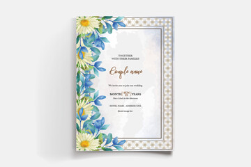 BRIDAL SHOWER FLORAL INVITATION TEMPLATE