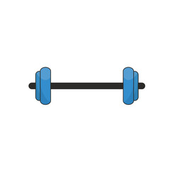 blue and black gym icon illustration