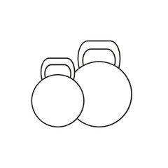black outline gym icon illustration