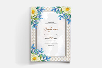 BRIDAL SHOWER FLORAL INVITATION TEMPLATE