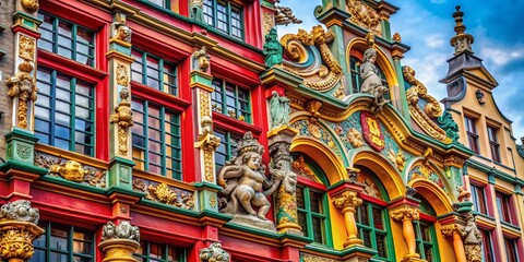 Macro Detail Architectural Ornamentation Palace