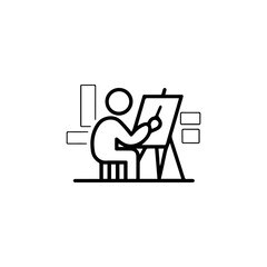 A minimal creative vector design.