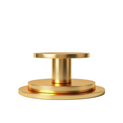 golden stand on transparent background