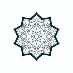 vector illustration of a decorative snowflake