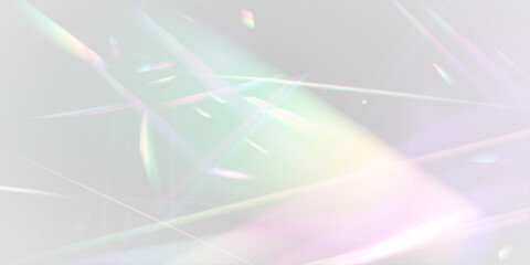 Png Background with light bokeh effect. Gorgeous Christmas background with glowing dust. Png Rainbow light and crystal dust. Png Crystal shimmering with rainbow effect.  © ANATOLII
