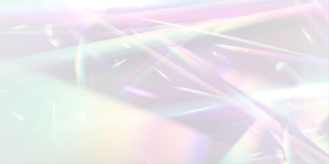 Png Rainbow light and crystal dust. Png Crystal shimmering with rainbow effect. Png Background with light bokeh effect. Gorgeous Christmas background with glowing dust. © ANATOLII