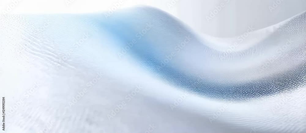 Poster a white background with a white fabric. the fabric is folded and has a pattern. the pattern is made 