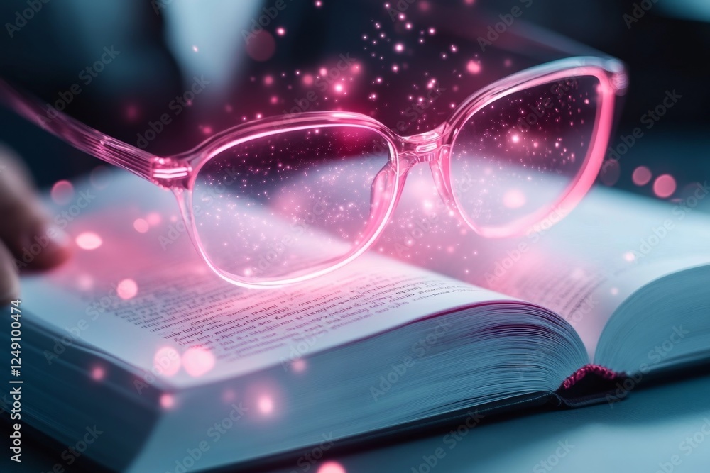 Poster a cyberpunk-inspired dictionary displayed on a neon holographic interface, scanning words instantly