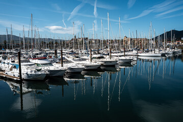Port de plaisance d'Hendaye.